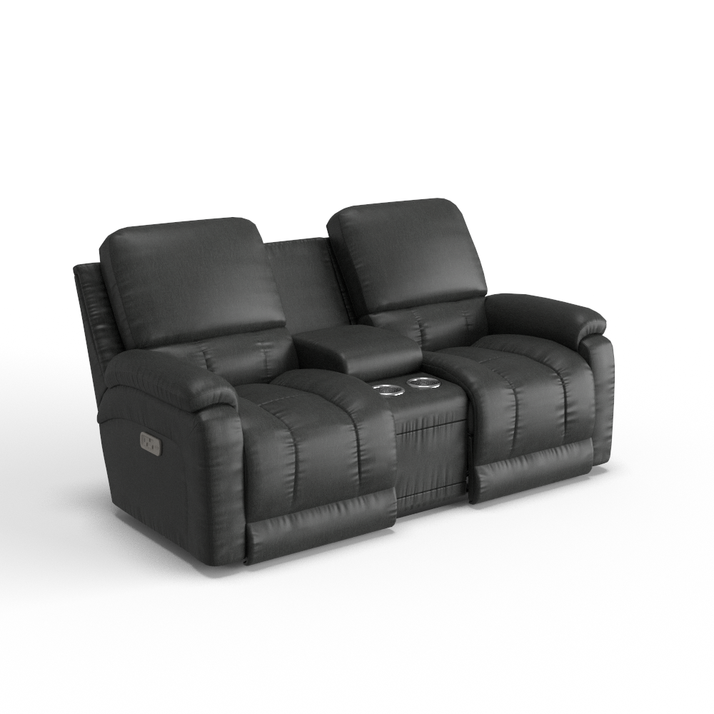 Greyson Power Reclining Loveseat w/ Headrest, Lumbar & Console
